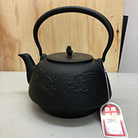 南部鉄器 南部鉄瓶 平南部 ウサギ 黒